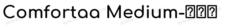 Comfortaa Medium字体转换